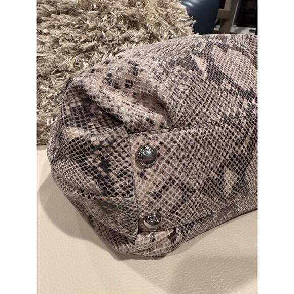 Michael Kors Hobo Snake Skin Embossed Leather Bag - Picture 6 of 6